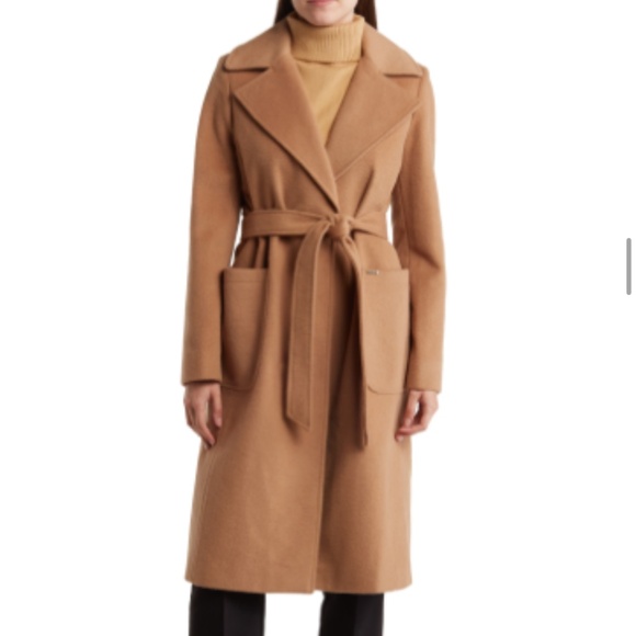 Michael Kors Belted Wool Coat - Picture 1 of 5